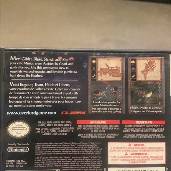 OverLord Minions Ds Game - Picture 2 of 3